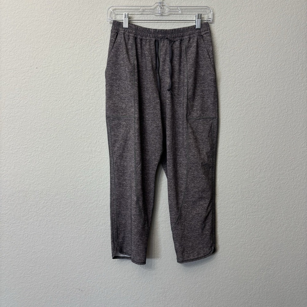 Lululemon Final Play Crop Pants Women's Size 6 Heathered Gray Athletic Lulu